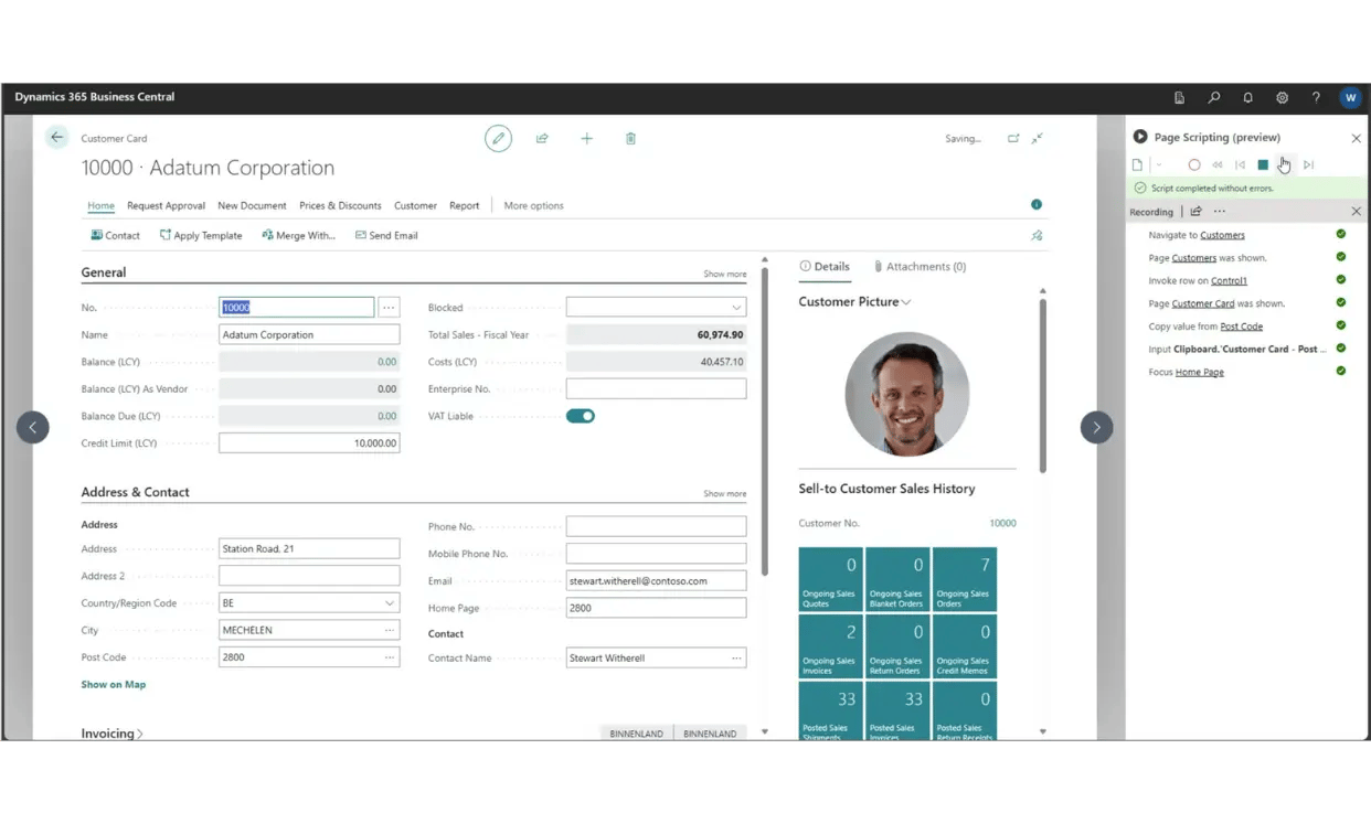 Sneller testen bij ERP implementaties met page scripting in Microsoft Dynamics 365 Business Central