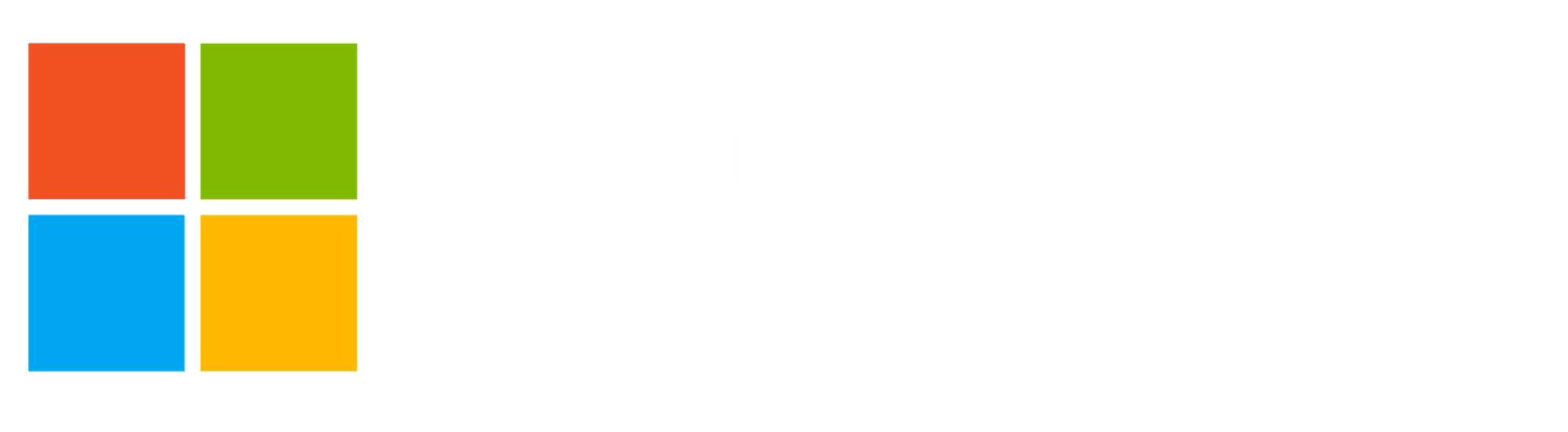 Microsoft Dynamics logo icon kleur_ letters wit