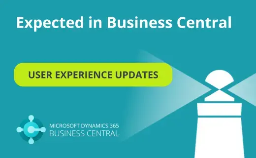 User Experience updates Business Central - Oktober 2024